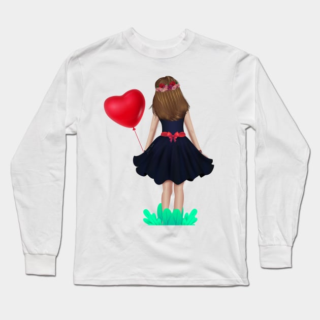 Follow your heart Long Sleeve T-Shirt by Salma Ismail